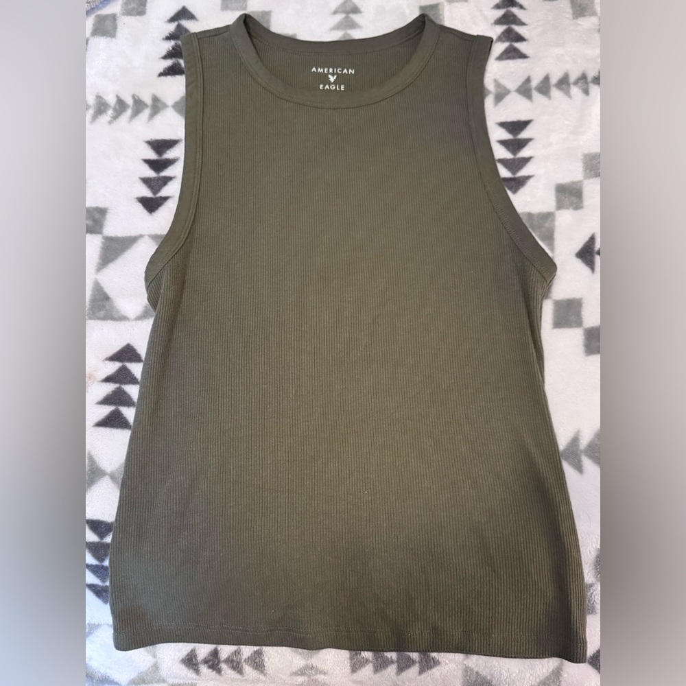 American Eagle Outfitters Olive Tank Top